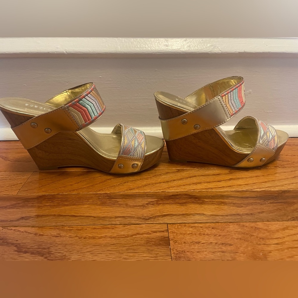 Bcbgeneration Multicolor Patterned Heels - image 3